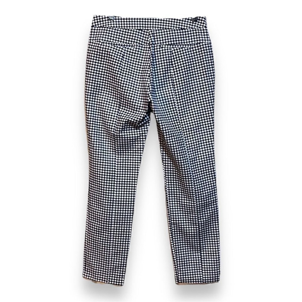 Cropped Pants Women's Size 4 Black & White Checkered - Picture 3 of 6